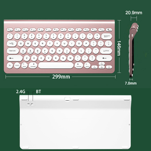2.4G BT Tablet tastiera senza fili su misura ABS ottico per spagnolo russo francese Notebook Laptop Mac Desktop PC nuova condizione - Product Image 5