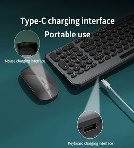 Tastiera Multi-dispositivo 2.4G Ultra-sottile Full Size tastiera del Computer con supporto per Tablet, tastiera USB per Pad, telefono, Mac - Product Image 4