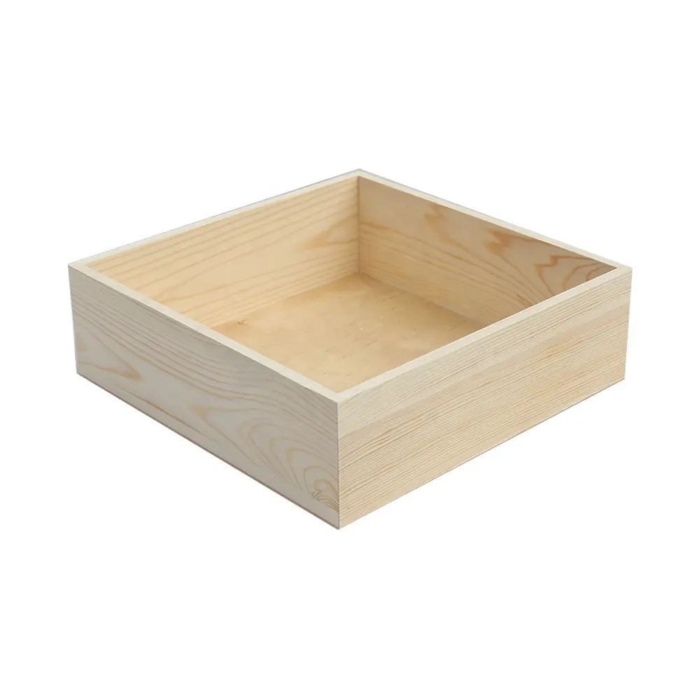 Materiale in legno di pino massello scatola di stoffa in legno