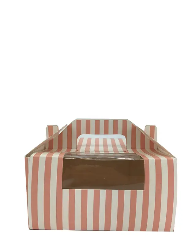 Сделанные на заказ свадебные коробки для кексов с ручкой бутик мини коробки для кексов индивидуальные коробки для кексов