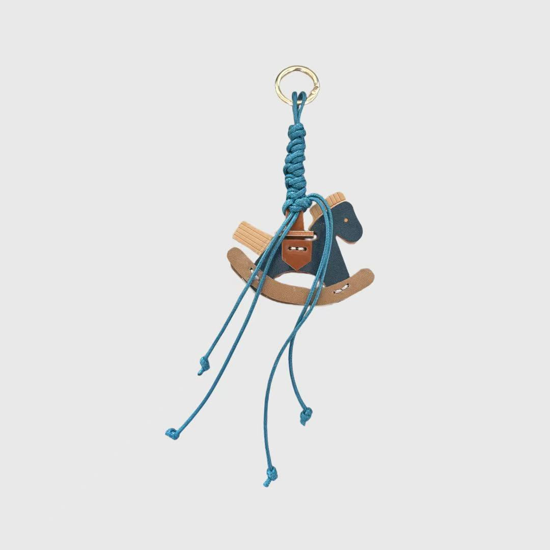 11.Cuerda tejida monocromática azul