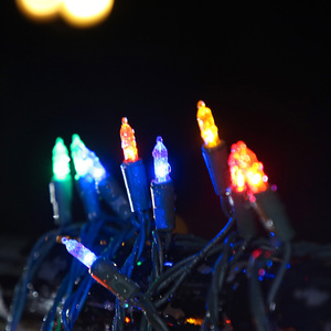 Cadena de luces navideñas multicolores para decoración navideña 100 LED con certificado UL - Product Image 1