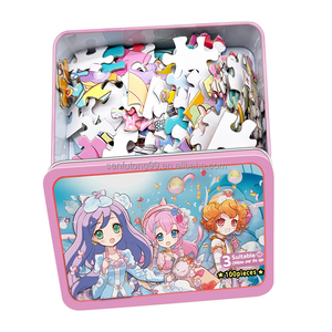 2024 Puzzle all'ingrosso su misura 100 500/1000 pezzo di carta cartone cervello Puzzle per bambini e adulti