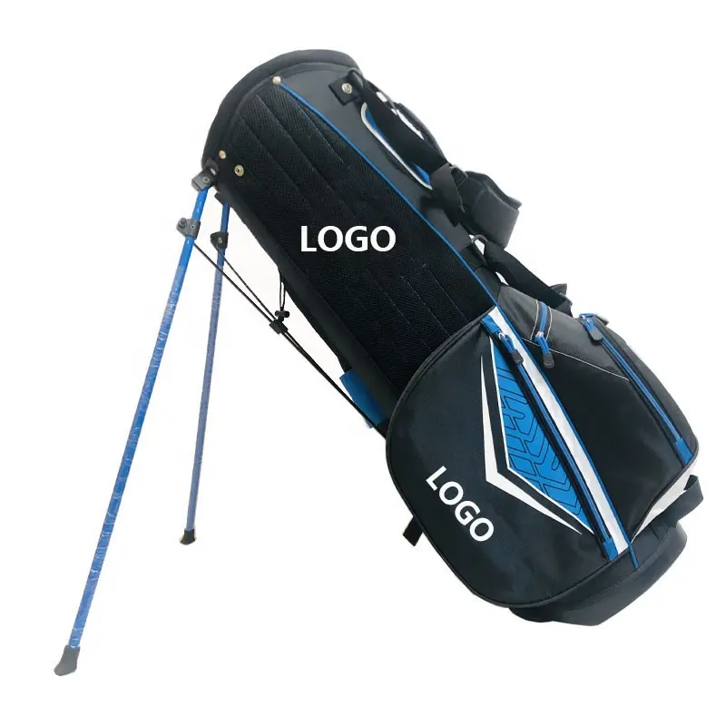 सस्ते कीमत थोक 7 डिवाइडर कस्टम नायलॉन पोर्टेबल Golfbag गोल्फ खड़े बैग