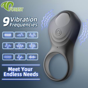 TT FOREST Wiederverwendbares Erwachsenen-Sexprodukt Vibrierende Kondome Penisring Dildo Vibrator zur Vergrößerung USB-Aufladung Cockring für Männer - Product Image 4