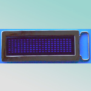 パーティー7X21ピクセル青色LEDバックルバックカバースクロールメッセージベルトバックルLEDネームバックル - Product Image 2