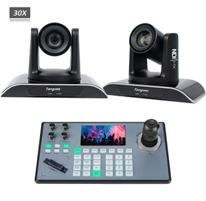Sistema de conferencia de Audio Visual Cámara 30X Seguimiento de IA Cámara NDI PTZ y controlador Joystick Teclado SDI/USB3.0/LAN(PoE) - Product Image 1