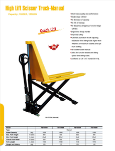 New Condition Manual Hydraulic Scissor Type <strong>Lifting</strong> Cart Steel Mobile <strong>Loading</strong> <strong>and</strong> <strong>Unloading</strong> Forklift for Handling <strong>and</strong> Storage - Product Image 3