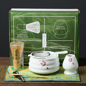 传统手工竹抹茶套装7款生态抹茶套装套装带礼品盒 - Product Image 5