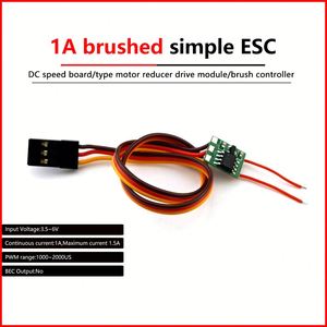 1A/3A fırçalanmış Motor hız kontrol mikro Motor sürücü modülü Mini DIY çift yönlü ileri ve geri fırçalanmış ESC basit ESC - Product Image 4