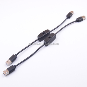 Customized USB 2.0 Micro-USB Male to Male Extension Cable with Switch <strong>Computers</strong> Earphones Barcode Scanners Pure Copper Material - Product Image 2