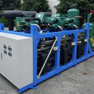 R22/R404A/R507 Replace Bitzer Semi-hermetic Compressor 3hp 5hp <strong>7hp</strong> 10hp 50hp Industrial Air Cooled Condensing Unit Refrigeration