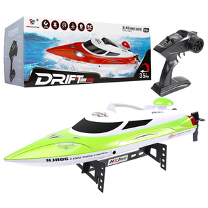 2.4GHzラジオ & 充電式バッテリーGlow-in-the-Dark RCレーシング35km/hリモートコントロールヨット高速スピードボート電気 - Product Image 6