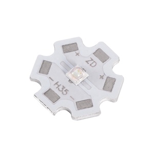 ALLIGHT yüksek güç 3W UV-C LED aydınlatma modülü IC sürücü SMD PCB kartı ile 20mm 3535 gerçek yeşil ışık kurulu - Product Image 1