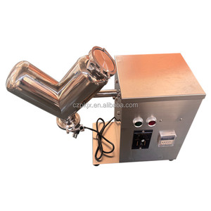 VH-2 laboratuvar paslanmaz çelik kuru toz un baharat baharat Protein tozu karıştırma makinesi Lab Mini küçük V Blender mikser - Product Image 4