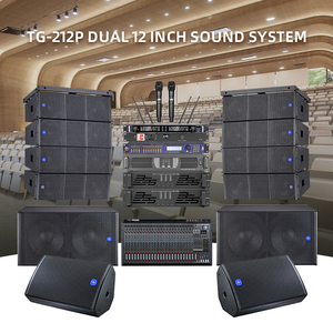 Sistema de Som Dual de 12 Polegadas CHORDIO TG-212P Sistema de Áudio Externo Alto-falantes Profissionais para Shows e Eventos - Product Image 1