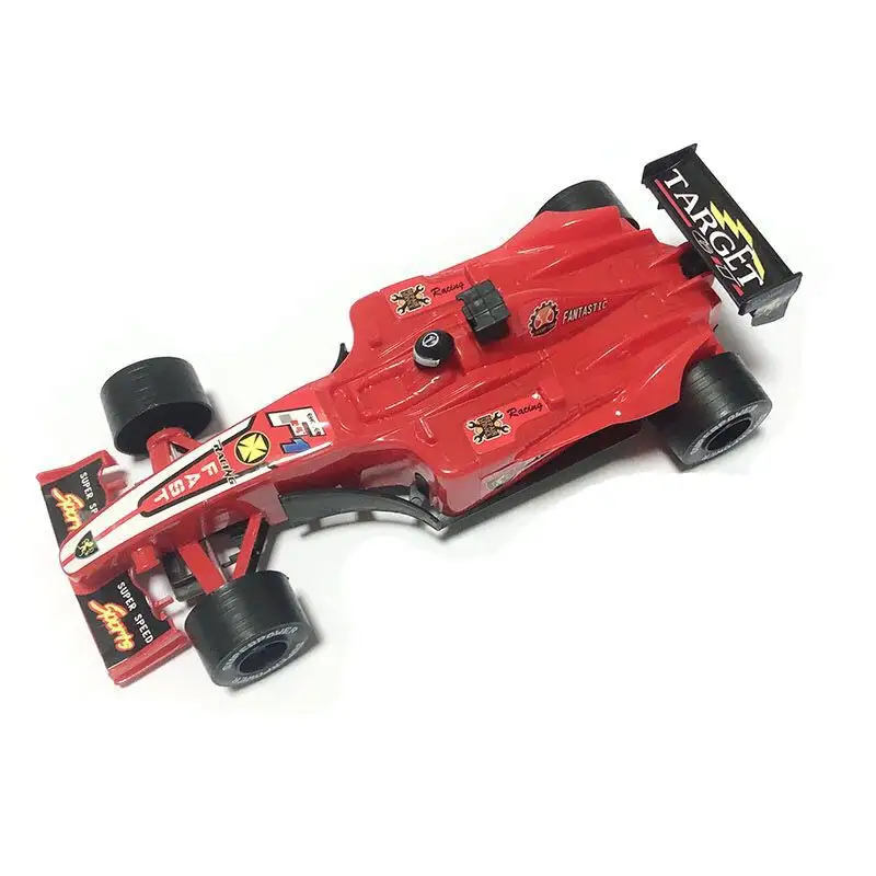 Gran oferta fórmula de plástico 27CM inercial F1 modelado coche de carreras juguetes de fricción vehículo coche para niños