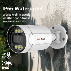 HFWVISION全彩夜视智能人工智能检测3Mp监控摄像头3MP PoE安全IP摄像头 - Product Image 2
