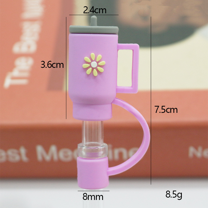 Petite tasse violette 8mm en sachet sans paille