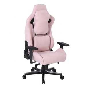 Neuzugang hellgrau Stoff Samt Speicher schaum Kissen Silla Gamer Massage Computer-Stuhl Stuhl mit 4D-Armlehne Frosch-Mechanismus - Product Image 4