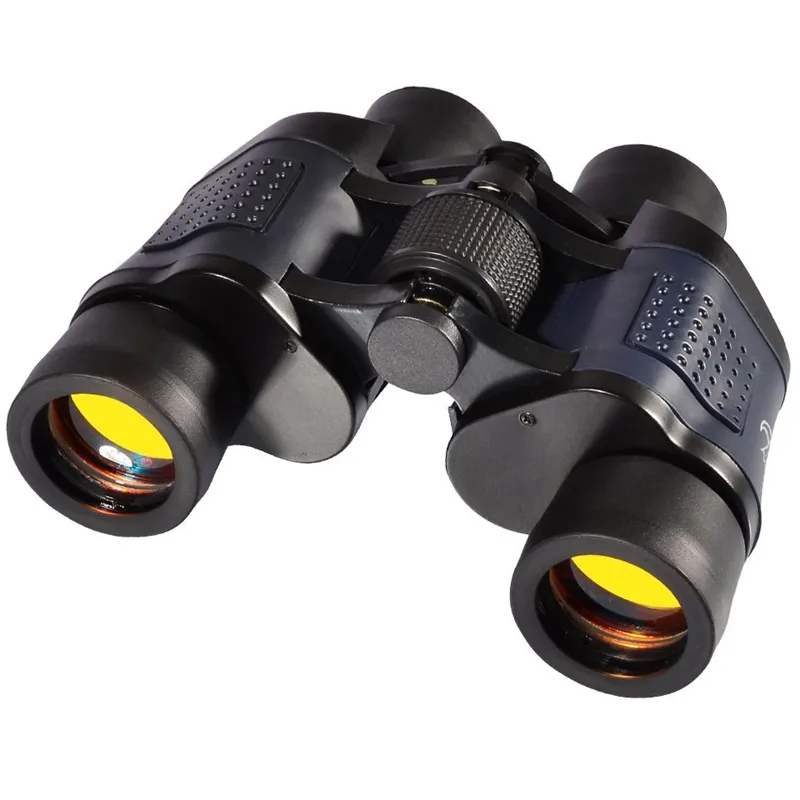 Binoculares de alta potencia para caza al aire libre, telescopio de alta definición de 60x60, Hd, 10000M, óptica Lll, visión nocturna, binocular fijo
