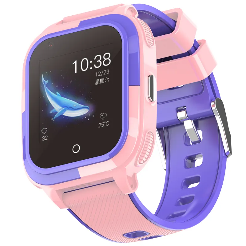 VALDUS DF56 Montre intelligente pour enfants avec écran de 1.4 pouces et appel vidéo 4G avec GPS WIFI SOS IP67 Montre intelligente étanche pour enfants