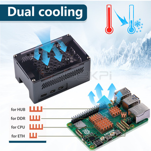 GeeekPi <strong>Raspberry</strong> <strong>Pi</strong> 5 <strong>Case</strong> with Heatsink <strong>Raspberry</strong> <strong>Pi</strong> 5 Aluminum with Fan and Copper Heatsink Pack - Product Image 3