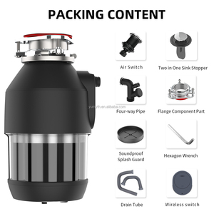2 Liter 0.75HP 3mm Ground Particles Auto Forward Reverse Home Restaurant Garbage <strong>Disposer</strong> - Product Image 3