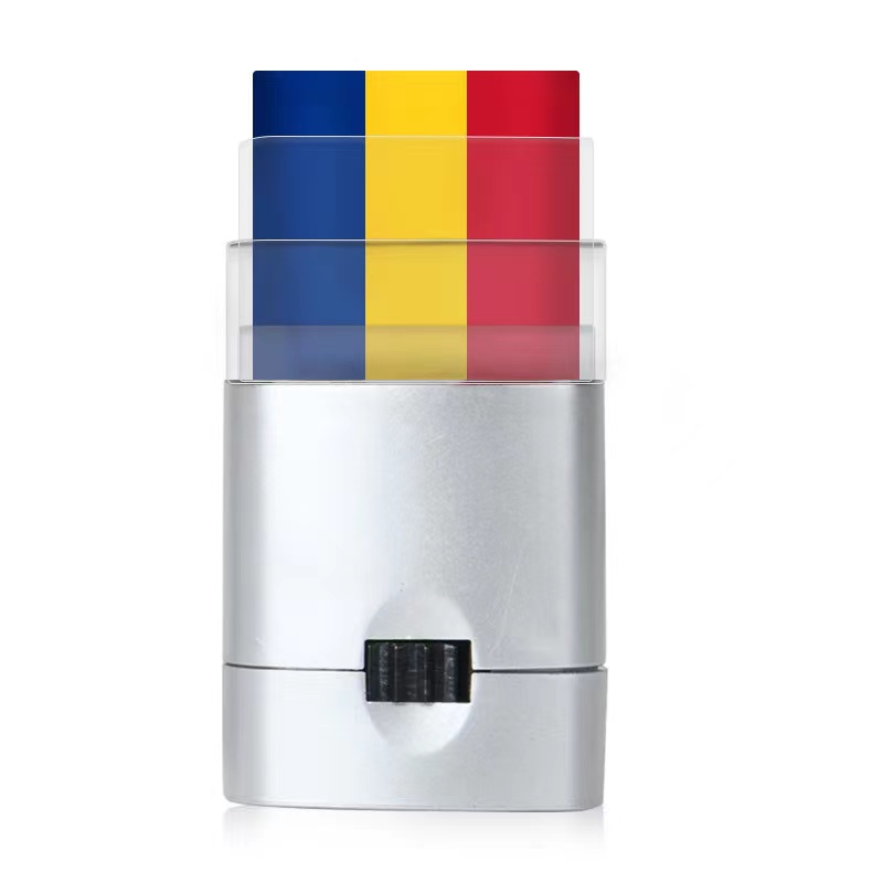 Bleu, jaune, rouge