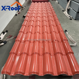 Laminas PVC tổng hợp đất nung mái ngói tấm nhựa resincolonial PVC ngói telha PVC thuộc địa mái ngói Tây Ban Nha - Product Image 1