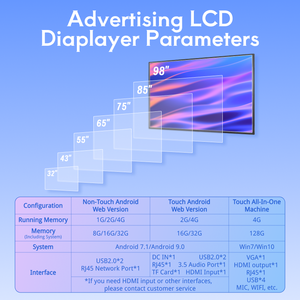 LINO Custom Free CMS Software per interni Totem Touch Screen supporto da pavimento 4K Full Screen LCD pubblicità Digital Signage e display - Product Image 4