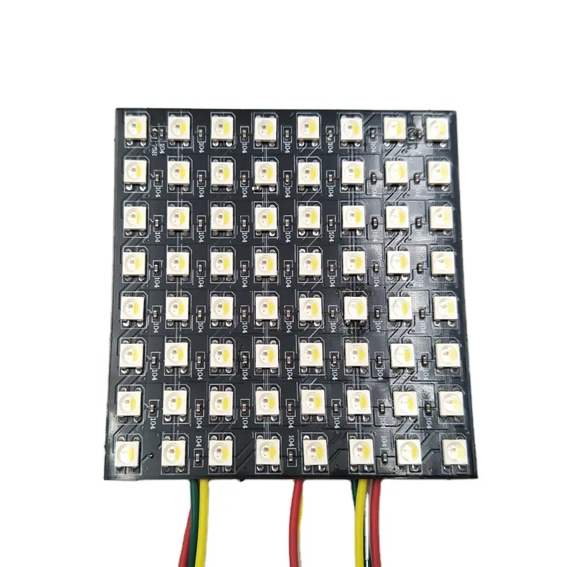 8*8 piksel WS2812 SMD5050 Arduino/piksel led matris SK6812 doğrusal adresli RGB led piksel matrisi