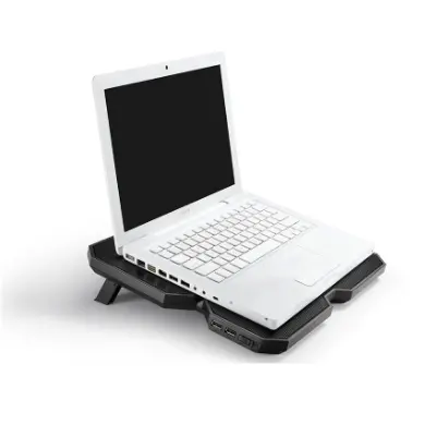 Deepcool X6 Laptop Cooling Pad Empat Kipas Pendingin Laptop 17.3 Inci dengan Tinggi Dapat Disesuaikan