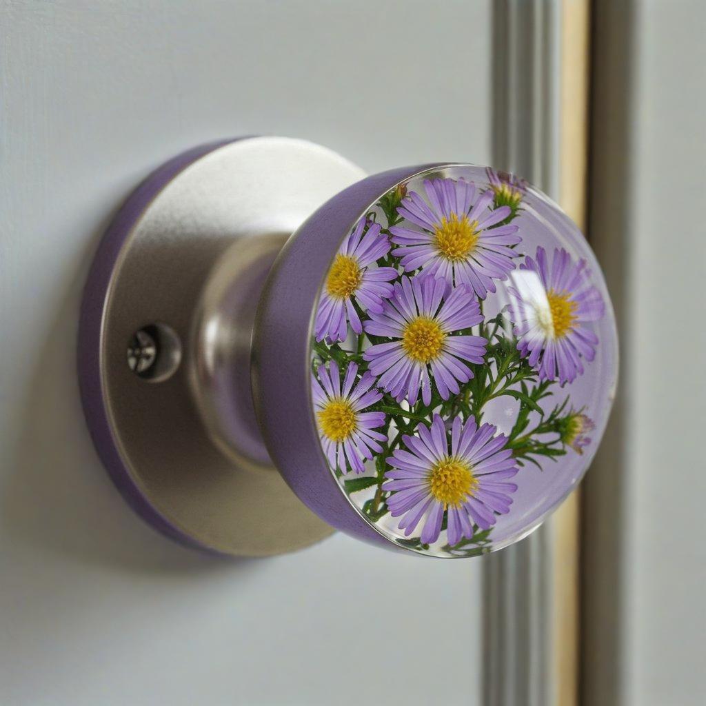 Marguerite violette colorée