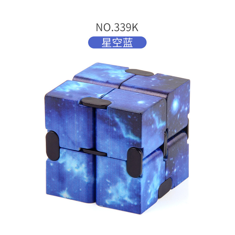 Cubo de Rubik infinito azul estrellado - 31g