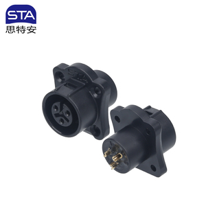 Conector de conexión rápida de tamaño LP12 M12, enchufe de aviación de brida cuadrada de 2-8 Pines, enchufe macho hembra para sistema de energía Solar a prueba de agua - Product Image 2