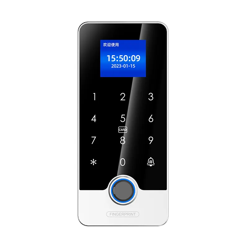 Étanche IP67 Tactile clavier lecteur de carte biométrique empreinte digitale wifi système de contrôle d'accès temps de présence machine