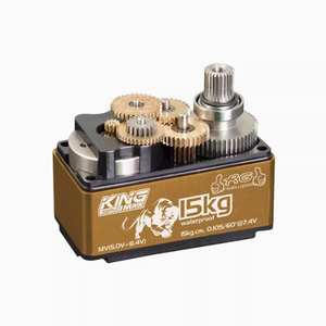Kingmax RGD01L 52g 15kg.cm DC 7.4V 0.10sec tam su geçirmez dijital Metal dişliler düşük profil Servo düz koşu Drift RC plastik - Product Image 2