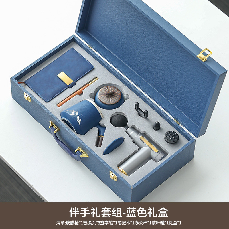 Ensemble de 5 pistolets à fascia pour tasse de bureau (bleu)