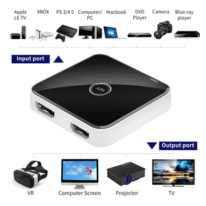 Conmutador bidireccional HDMI de alta calidad de primera calidad Blanco 2,0 Conmutador HDMI de alta velocidad bidireccional 2 en 1