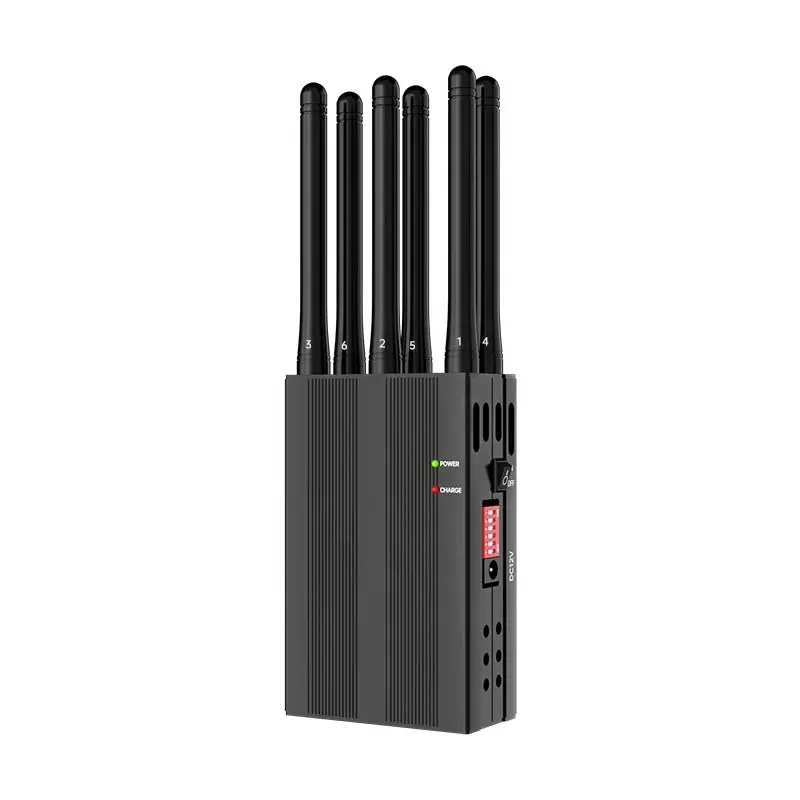 アンチシグナル6チャンネルハンドヘルドなし周波数GSM CDMA LTE 2G 3G 4G WIFI GPS Lojack VHFUHF信号検出器