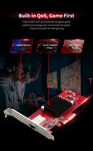 2025 COMFAST CF-P100游戏10gbps PCIE网卡，适用于台式机RJ45端口以太网适配器 - Product Image 6