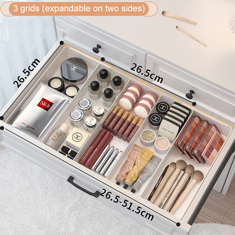 Blanc-3 grilles (extensible sur deux côtés)