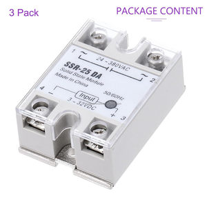 Solid State Relay SSR-25DA DC to AC <strong>Input</strong> 3-32VDC to <strong>Output</strong> 24-380VAC 25A Single Phase Semi-Conductor Relay <strong>Module</strong> in Stock - Product Image 5