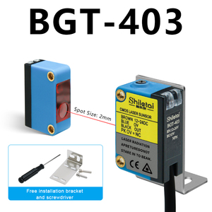 Sensor fotoeléctrico de forma cuadrada SHILETAI, distancia de detección de función BGS, carcasa de ABS IP65 de 30mm, Sensor óptico difuso - Product Image 2
