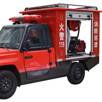 Small fire truck, electric drive fire truck fire fighting truck