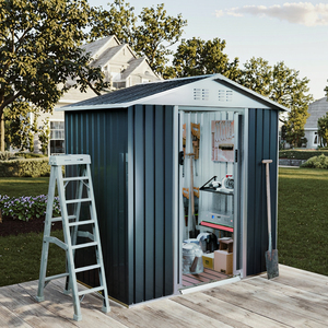 6 * 4ft đa năng tất cả các mục đích nhà kho giải pháp kết hợp có thể khóa công cụ nhà lưu trữ phong phú đổ và đẹp vườn đổ - Product Image 2