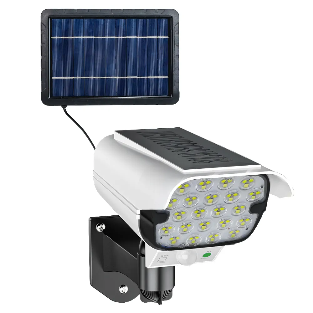 Nuovo Design esterno impermeabile illuminazione notturna lampada di sicurezza sensore di movimento monitoraggio solare monitoraggio della luce applique da parete a LED