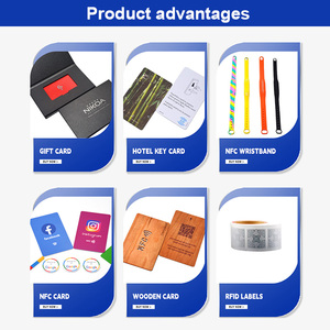 Tarjeta de llave de hotel inteligente RFID de 13,56 MHz personalizada, Mini Etiqueta de PVC PET con chip ISO 1K, código QR NFC para control de acceso sin contacto - Product Image 5