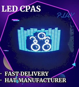 6パネルLED点滅ライトアップ光沢のあるLEDディスプレイ帽子野球スポーツ帽子帽子LEDライト付き男性販売 - Product Image 6